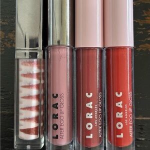 Lorac Alter Ego Lip Gloss Full-Size Lot of 4 Andy CEO  Prom Queen Athena NEW